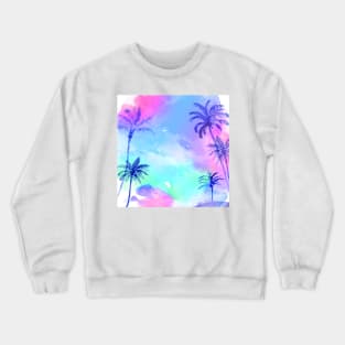 Watercolor coconut palms Crewneck Sweatshirt